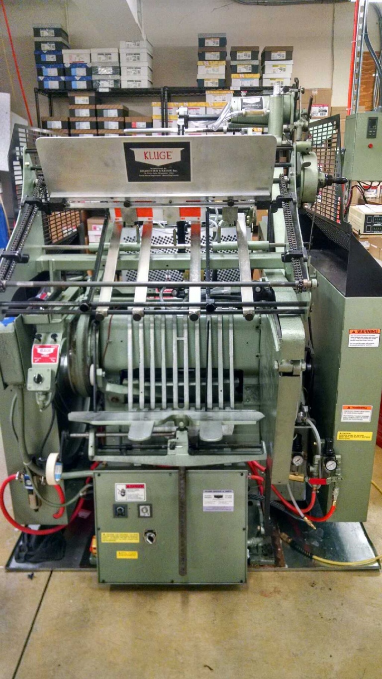 Kluge foil stamp press Archives Corcoran Printing