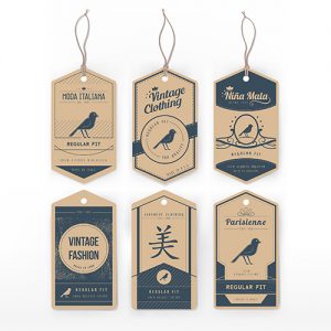 Hang Tag Design, Clothing Label Design, Product Packaging and neck
