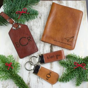 Personalized Leather Passport Holder - Danique Jewelry