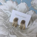 Bluma Project earring display card packaging sample.