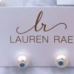 Lauren Rae earring display card sample.