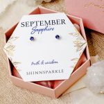 September Sapphire earring card samples.